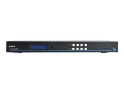 SY SY-MUHD-44 4 x 4 HDMI 4K Matrix Switcher - video/audio switch - rack-mountable