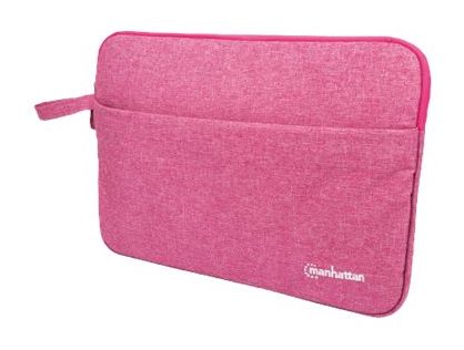 Manhattan Seattle Laptop Sleeve 14.5", Coral, Padded, Extra Soft Internal Cushioning, Main Compartment with double zips, Zippered Front Pocket, Carry Loop, Water Resistant and Durable, Notebook Slipcase, Three Year Warranty - notebook sleeve