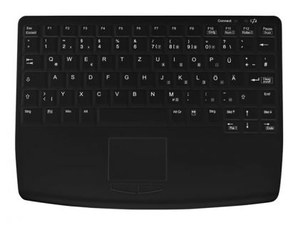 Active Key DevKey AK-4450-G - Keyboard - compact - with touchpad - USB - QWERTY - UK - black
