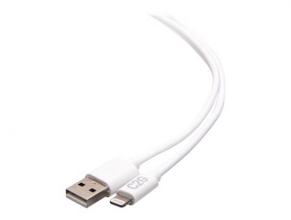 C2G 6ft Lightning to USB A - Power, Sync and Charging Cable - MFi - White - Lightning cable - Lightning / USB - 1.83 m