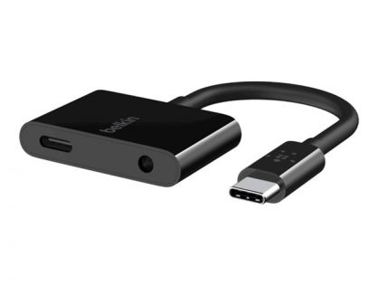 Belkin RockStar USB-C to headphone jack / charging adapter - audio / USB