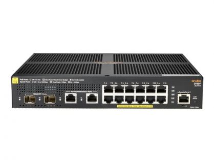 HPE Aruba 2930F 12G PoE+ 2G/2SFP+ - switch - 12 ports - Managed - rack-mountable
