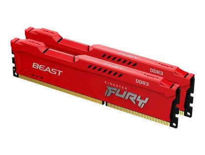 Kingston FURY Beast - DDR3 - kit - 16 GB: 2 x 8 GB - DIMM 240-pin - 1600 MHz / PC3-12800 - unbuffered