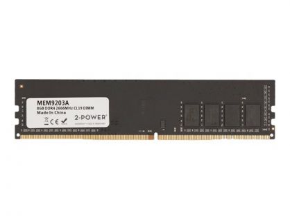 2-Power - DDR4 - module - 8 GB - DIMM 288-pin - 2666 MHz / PC4-21300 - CL19 - 1.2 V - unbuffered - non-ECC