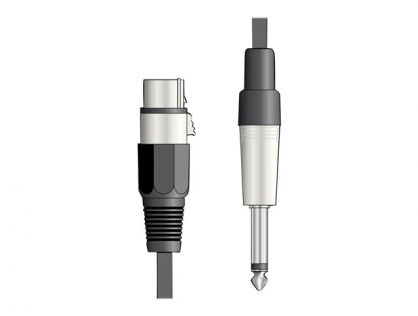 XLRF to 6.3mm Mono Jack Plug Lead 1.5M