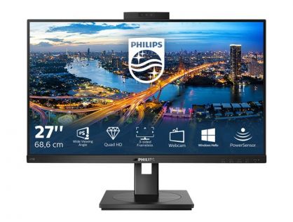 Philips B Line 275B1H - LED monitor - 27" - 2560 x 1440 QHD @ 75 Hz - IPS - 300 cd/m² - 1000:1 - 4 ms - HDMI, DVI-D, DisplayPort - speakers - black texture