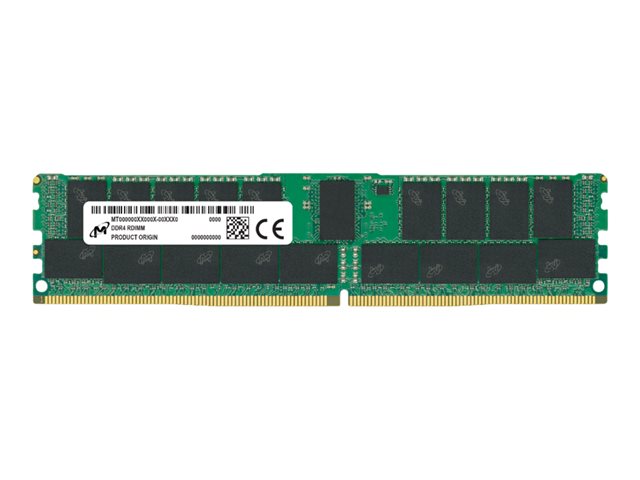 Micron - DDR4 - module - 32 GB - DIMM 288-pin - 3200 MHz / PC4-25600 - CL22 - 1.2 V - registered - ECC