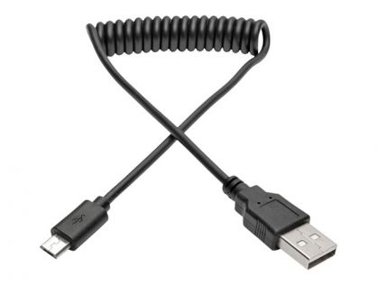 Eaton Tripp Lite Series USB 2.0 A to Micro-B Coiled Cable (M/M), 6 ft. (1.83 m) - USB cable - USB to Micro-USB Type B - 1.8 m