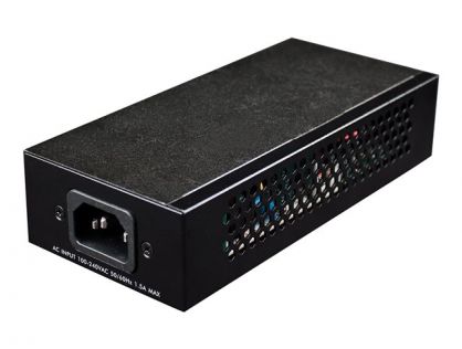 Intellinet Gigabit High-Power PoE+ Injector, 1 x 30 W, IEEE 802.3at/af Power over Ethernet (PoE+/PoE) (UK Power Cord) - PoE injector - 30 Watt