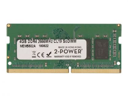 2-Power - DDR4 - module - 4 GB - SO-DIMM 260-pin - 2666 MHz / PC4-21300 - unbuffered