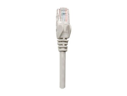 Intellinet Network Patch Cable, Cat5e, 5m, Grey, CCA, U/UTP, PVC, RJ45, Gold Plated Contacts, Snagless, Booted, Lifetime Warranty, Polybag - patch cable - 5 m - grey