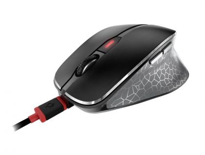 CHERRY MW 8C ERGO - mouse - 2.4 GHz, Bluetooth 4.0 - black