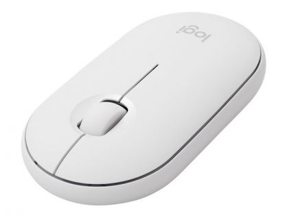 Logitech Pebble M350 - mouse - 2.4 GHz, Bluetooth - off-white