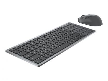 Dell Pro Plus Compact Keyboard and Mouse - KM7120W - keyboard and mouse set - QWERTY - US International - titan grey Input Device