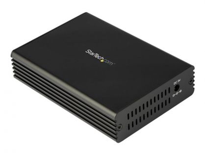 StarTech.com 10GbE Fiber Ethernet Media Converter for 10Gbps Network 10GBASE-T SFP to RJ45 Multigigabit Singlemode/Multimode Fiber Optic to Copper Network Ethernet to Fiber Bridge, SMF/MMF - SFP to RJ-45 Converter (MCM10GSFP) - fibre media converter - 10G