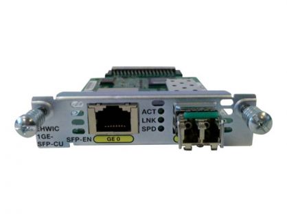 Cisco - Expansion module - EHWIC - 1GbE - 1000Base-T, 1000Base-X - refurbished - for Cisco 1921, 1921 4-pair, 1921 ADSL2+, 1941, 2901, 2911, 2921, 2951, 3925, 3945