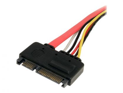 StarTech.com 12in 22 Pin SATA Power and Data Extension Cable - 1ft SATA data power Extension - 12 inch SATA Extension - SATA extension cable - 30.5 cm
