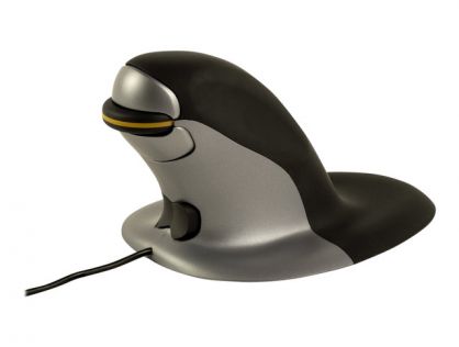 Fellowes Penguin Small - vertical mouse - black/silver