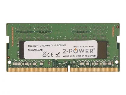 2-Power - DDR4 - module - 4 GB - SO-DIMM 260-pin - 2400 MHz / PC4-19200 - CL17 - 1.2 V - unbuffered - non-ECC