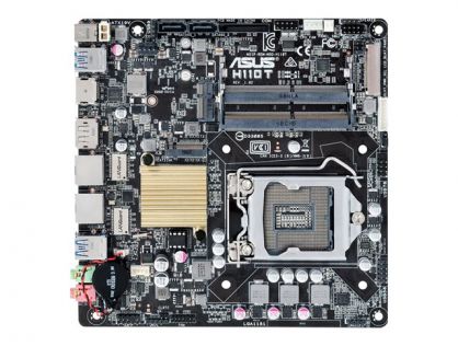 ASUS H110T - Motherboard - Thin mini ITX - LGA1151 Socket - H110 - USB 3.0 - 2 x Gigabit LAN - onboard graphics (CPU required) - HD Audio (8-channel)