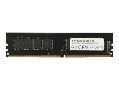 V7 - DDR4 - module - 4 GB - DIMM 288-pin - 2400 MHz / PC4-19200 - unbuffered