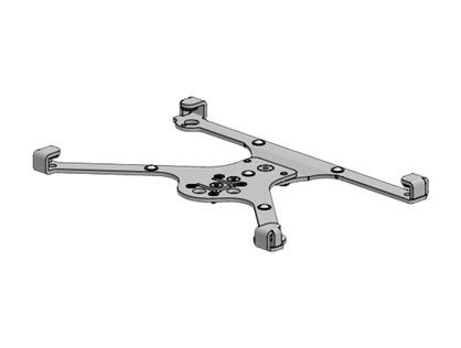 SpacePole X-Frame mounting component - for tablet - black