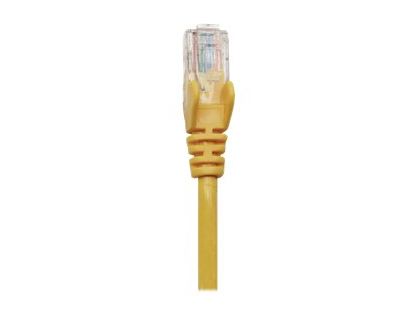Intellinet Network Patch Cable, Cat5e, 5m, Yellow, CCA, U/UTP, PVC, RJ45, Gold Plated Contacts, Snagless, Booted, Lifetime Warranty, Polybag - patch cable - 5 m - yellow