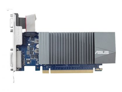 ASUS GT710-SL-1GD5 - Graphics card - GF GT 710 - 1 GB GDDR5 - PCIe 2.0 - DVI, D-Sub, HDMI - fanless