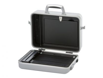 DICOTA Data Smart Tablet Slim S for Tablets 10.1" and Brother PJ-663 printer - Silver. All in one solution when you need the option to print when out and about. Within the case there are cables that connect the laptop to the printer:  when you get home yo