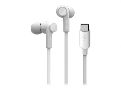 Belkin ROCKSTAR - earphones with mic - USB-C