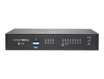 SonicWall TZ270 - Advanced Edition - security appliance - with 1 year TotalSecure - GigE - desktop