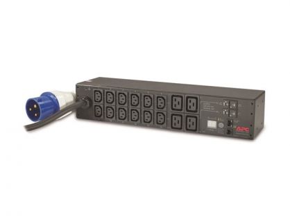 APC Metered Rack PDU AP7822B - Power distribution unit (rack-mountable) - AC 200/208/230 V - input: IEC 60309 32A - output connectors: 16 (power IEC 60320 C13, IEC 60320 C19) - 2U - 3.66 m cord - for P/N: SCL500RM1U, SCL500RMI1U, SMX1500RM2UCNC, SMX2KR2UX