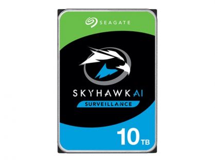 Seagate SkyHawk AI ST10000VE001 - Hard drive - 10 TB - internal - 3.5" - SATA 6Gb/s - 7200 rpm - buffer: 256 MB