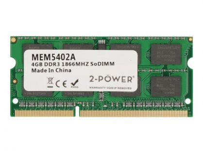 2-Power - DDR3L - module - 4 GB - SO-DIMM 204-pin - 1866 MHz / PC3L-14900 - unbuffered