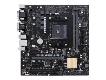 ASUS PRIME A320M-C R2.0 - Motherboard - micro ATX - Socket AM4 - AMD A320 Chipset - USB 3.1 Gen 1 - Gigabit LAN - onboard graphics (CPU required) - HD Audio (8-channel)
