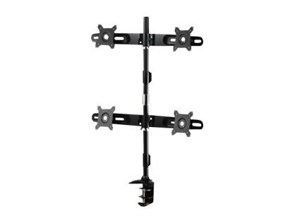 QUAD MONITOR CLAMP MOUNT MAX 24IN