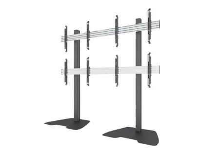 Neomounts NMPRO-S22 stand - fixed - for 2x2 video wall - black