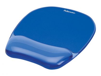 Fellowes Gel Crystal - mouse pad with wrist pillow