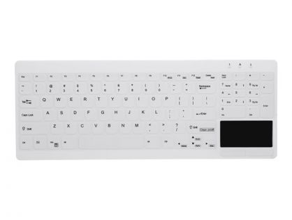 Active Key MedicalKey AK-C7412 - keyboard - disinfectable hygiene keyboard - with touchpad - QWERTY - UK - white