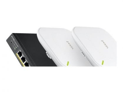 Zyxel GS1915 Netzwerk Starter Kit GS1915-8EP 1x + NWA90 2x - Starter Kit - switch - 2x WiFi 6 Access Points & 8-Port PoE Smart managed Switch [NWA90AX & GS1915-8EP] - 8 ports - smart