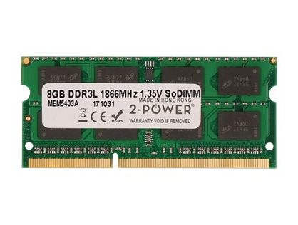 2-Power - DDR3L - module - 8 GB - SO-DIMM 204-pin - 1866 MHz / PC3L-14900 - unbuffered