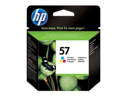 HP 57 - C6657AE - 1 x Yellow,1 x Cyan,1 x Magenta - Ink cartridge - For Deskjet 51XX, F4135, F4150, F4172, F4175, F4185, F4188, F4190, F4194, Photosmart 7550
