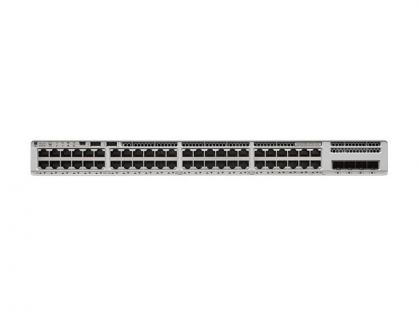 Cisco Catalyst 9200L - Network Essentials - switch - L3 - 48 x 10/100/1000 (PoE+) + 4 x Gigabit SFP (uplink) - rack-mountable - PoE+ (370 W)