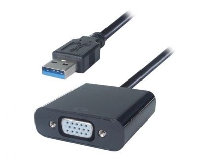 Group Gear USB 3 to VGA Adapter - external video adapter - black