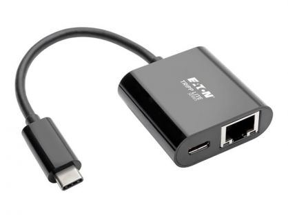 Eaton Tripp Lite Series USB C to Gigabit Ethernet Adapter USB Type C to Gbe PD Charging - network adapter - USB-C 3.1 - Gigabit Ethernet
