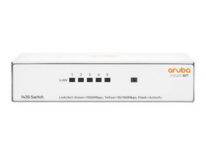 HPE Networking Instant On 1430 5G Switch - Switch - unmanaged - 5 x 10/100/1000 - desktop, wall-mountable - BTO