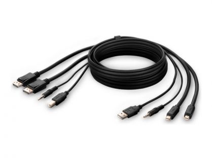 Belkin Secure KVM Combo Cable - video / USB / audio cable - TAA Compliant - 1.83 m