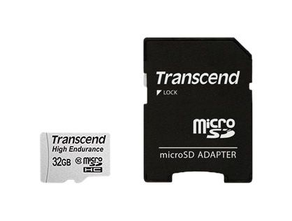 Transcend High Endurance - Flash memory card (microSDHC to SD adapter included) - 32 GB - UHS-I U1 / Class10 - SDHC