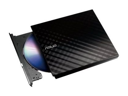 Asus SDRW-08D2S-U Lite External Slim USB DVD Writer (8x DVD+/-R, 6x DVD+/-R DL, 5x DVD-RAM, USB 2.0) inc. Cyberlink Power2Go
