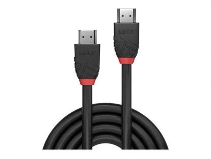 Lindy Black Line HDMI cable with Ethernet - 50 cm